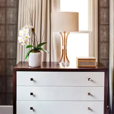 Urban city chest furniture styling - Fourth Ward Charlotte interior design