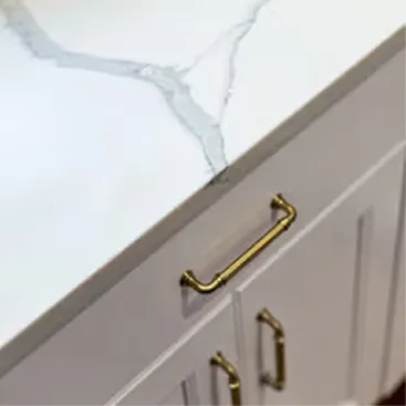 Modern kitchen hardware detail - interior design Charlotte NC