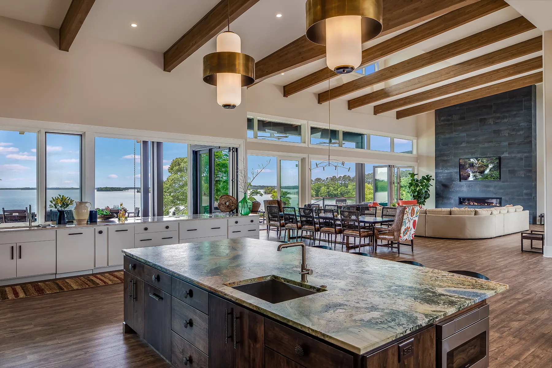 Modern Living Room in Lake Hartwell SC