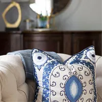 Traditional sofa in Charlotte NC home - residential interior design